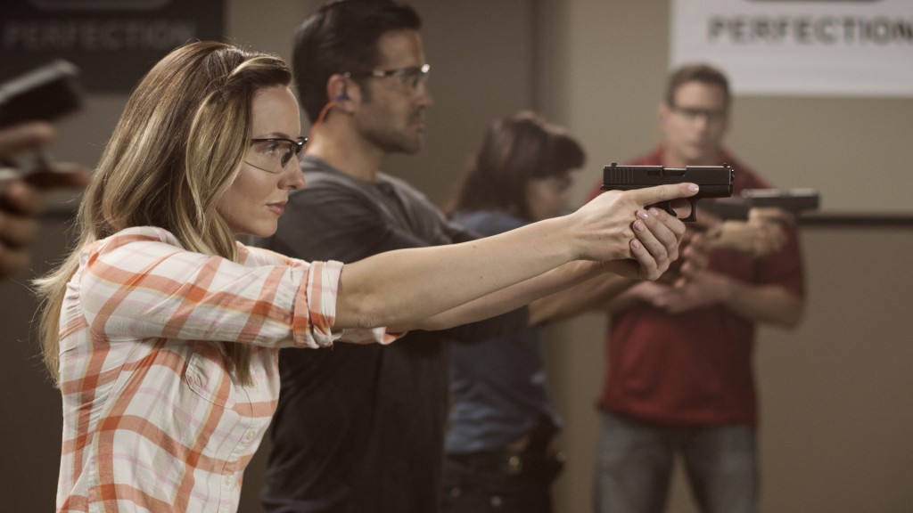 Amanda Furrer is an Olympic shooter featured in the recent GLOCK commercial. She didn't write our review but since Janice didn't want to be shown on camera this photo will need to serve. Thank you Amanda Fuller and GLOCK for use of the image. 